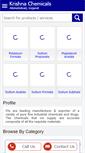 Mobile Screenshot of krishnachemicals.net
